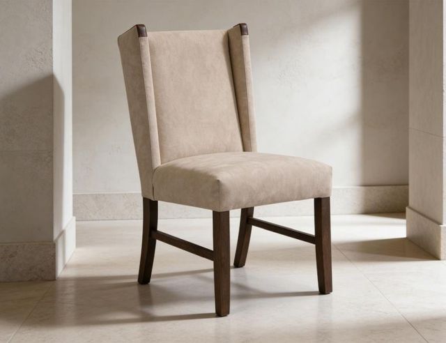 International Furniture Direct Forge Brown/Ivory Dining Side Chair-1