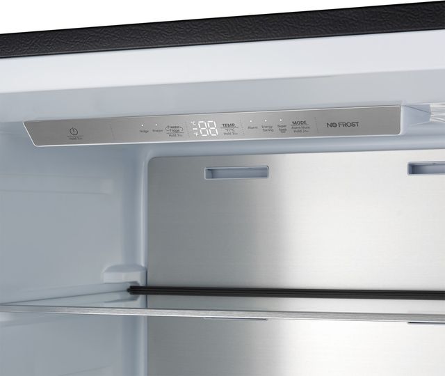 FORNO® Maderno Espresso 32" 13.6 Cu. Ft. Black Freezer Convertible Built-In Column Refrigerator with Antique Brass Handles-1