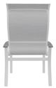 Telescope Casual Belle Isle Abalone/White Aluminum/Fabric Outdoor Sling Supreme Arm Chair with Cape Gray Rustic Polymer Arm Accent-2
