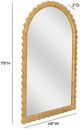 TOV Furniture Bama Natural Rattan Arched Wall Mirror-2