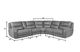 Cheers by Man Wah Texas 6-Piece Brown Power Reclining Sectional-1