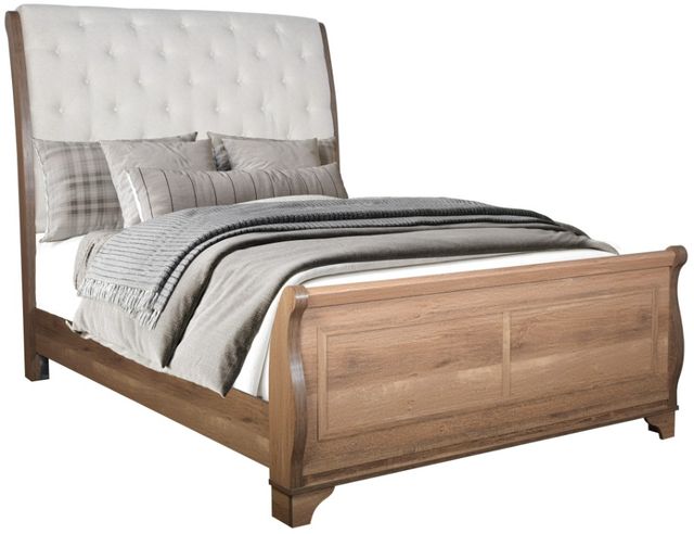 New Classic® Home Furnishings Coventry Hall Pecan Queen Panel Bed-0