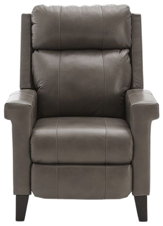 Best® Home Furnishings Customizable Prima Leather Power Tilt Headrest High Leg Recliner with Dark Walnut Legs-1