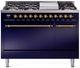 Ilve® Nostalgie II Series 48" Midnight Blue Pro Style Dual Fuel Range-0