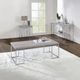 ACME Furniture Chafik Natural Oak Coffee Table with Chrome Base-2