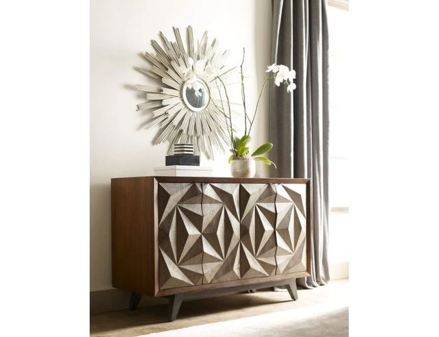American Drew® AD Modern Synergy Walnut Morphe Console-1