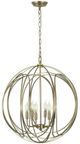 YHD Satin Brass 6-Light Chandelier-0