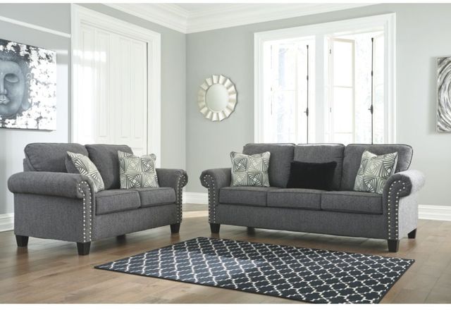 Benchcraft® Agleno Charcoal Loveseat-2