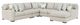 Benchcraft® Laurelgrove 5-Piece Pebble Right Arm Facing Sectional and Chaise-0