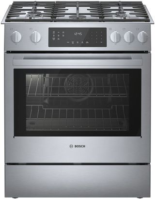 Bosch® 800 Series 30" Stainless Steel Slide In Gas Range