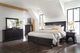 aspenhome® Oxford Rubbed Black Queen Panel Bed-1