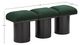 Meridian Furniture Pavilion 3-Piece Green/Black 54" Modular Bench Set-4