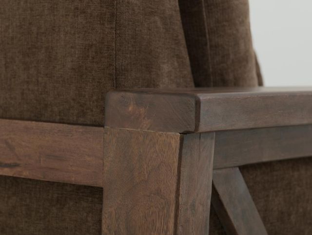 International Furniture Direct Walnut Brown/Reddish Brown Loveseat-3