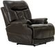 Catnapper® Naples Chocolate Power Headrest Recliner with Extended Ottoman-0
