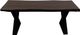 Porter International Designs Manzanita Midnight Coffee Table with X Base-3