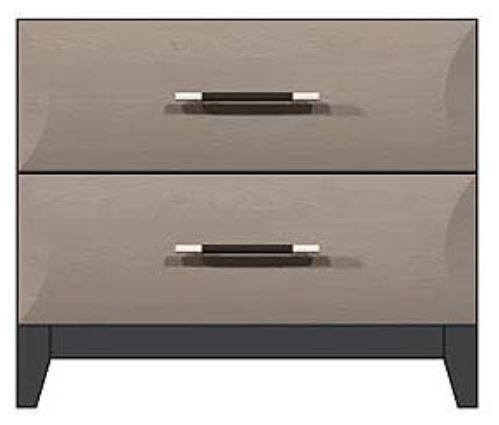 Country View Woodworking Customizable American Modern 28" 2-Drawer Solid Wood Legs Nightstand-0