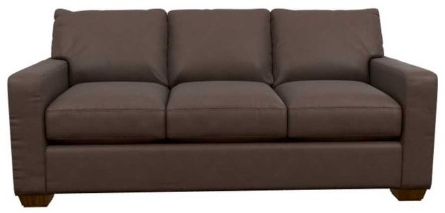 La-Z-Boy® Shiloh Cognac Leather Queen Sleeper Sofa-1