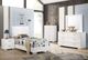 Coaster® Felicity 5-Piece White High Gloss Twin Bedroom Set-1