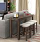 Elements International Jax 4-Piece Brown Occasional Bar Table Set-0