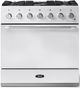 AGA™ Mercury 36" White Pro Style Dual Fuel Range-0