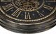 Monarch Specialties Inc. Brown 24" Round Wall Clock with Standard Numbers on Brown Background and Go-1