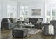 Signature Design by Ashley® Lonoke Gunmetal Sofa-3
