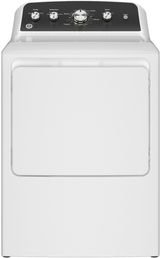 GE® 7.2 Cu. Ft. White Electric Dryer with Extended Tumble