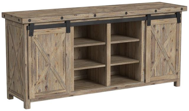 Flexsteel® Carpenter Light Brown Entertainment Base-2