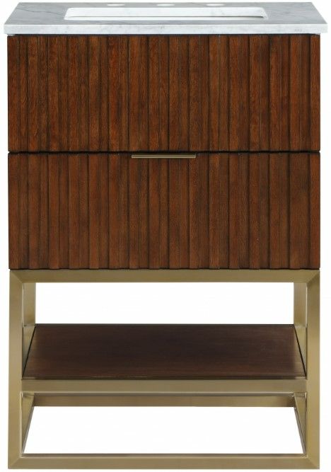 Meridian Furniture Monad Walnut 24" Bathroom Vanity-2