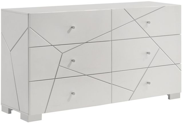 Crown Mark Ayla Gloss White Dresser-0
