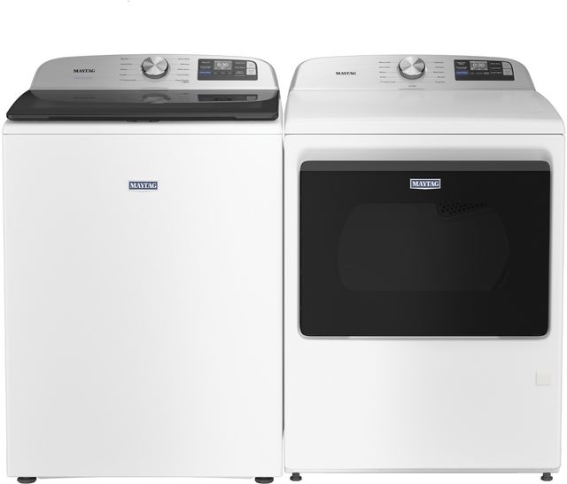 Maytag® White Top Load Washer & Electric Dryer Laundry Pair-0