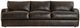 Bernhardt Cameron Bernhardt Living Brown Leather Sofa-3