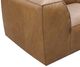 Moe's Home Collection Form Dream 5-Piece Sonoran Tan L-Shaped Modular Leather Sectional and Ottoman-4