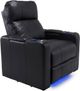 RowOne Prestige Home Entertainment Seating Black 2-Arm Power Recliner-0
