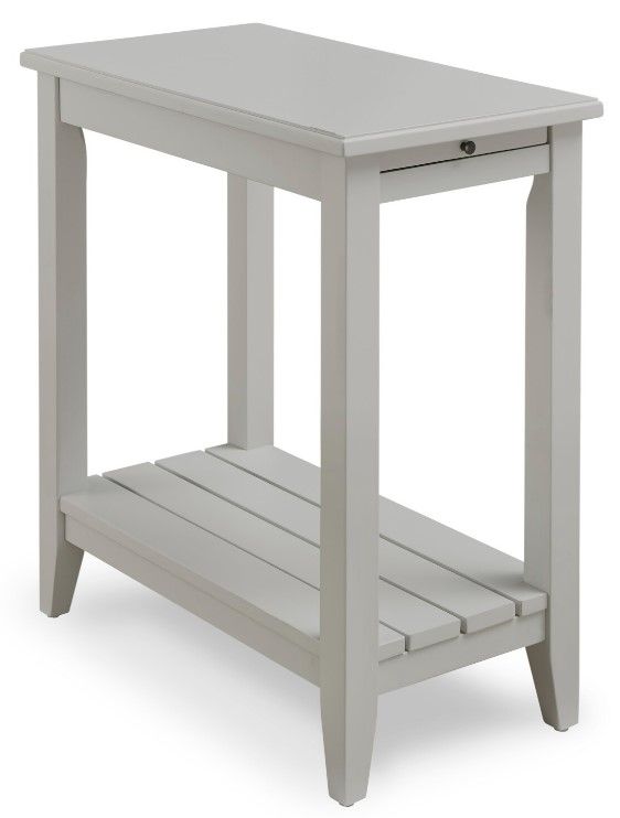 Null Furniture 6618 Opaque Gray Chairside End Table-0