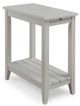 Null Furniture 6618 Opaque Gray Chairside End Table-0