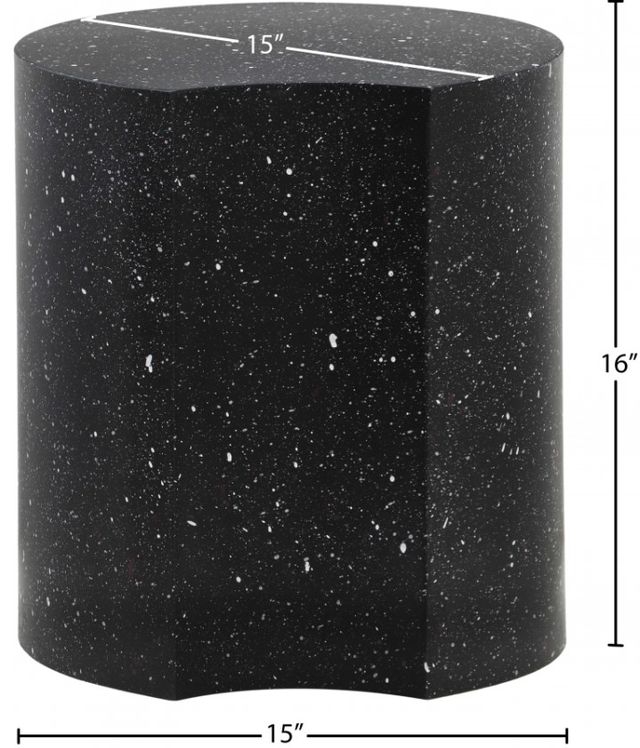 Meridian Furniture Dimple Black 16'' End Table-2
