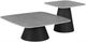 Coaster® Eason 2-Piece Concrete/Black Cocktail Coffee Table Set-0