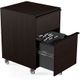BDI Cascadia® 6207 Mobile File Pedestal-Espresso Stained Oak-1