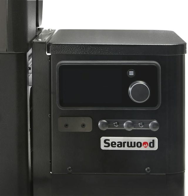 Weber® Searwood™ 600 24" Black Freestanding Wood Pellet Grill-2
