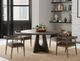 International Furniture Direct Balam Black Round Dining Table-1