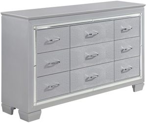 Allura Silver 9-Drawer Dresser