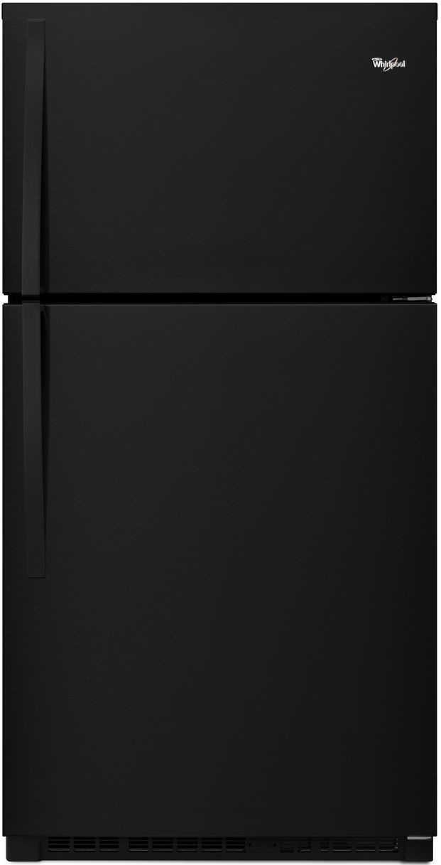 Whirlpool® 33 in. 21.3 Cu. Ft. Black Top Freezer Refrigerator-0