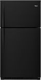 Whirlpool® 33" 21.3 Cu. Ft. Black Top Freezer Refrigerator-0