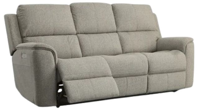 Flexsteel® Henry Fog Power Reclining Sofa with Power Headrests and Lumbar-3