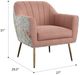 Emerald Home Ophelia Blue/Rose Accent Chair-2