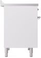 Ilve® Nostalgie II Series 40" White Pro Style Induction Range-4