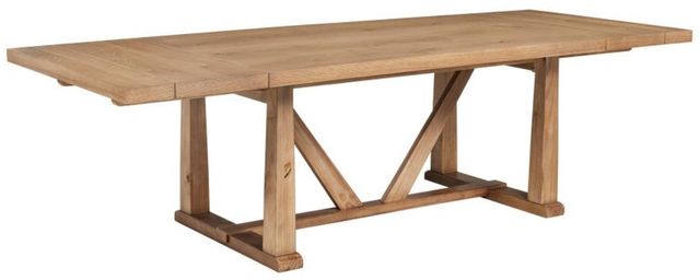 Coaster® Middleton Natural Brown 106" Extension Leaf Dining Table-1