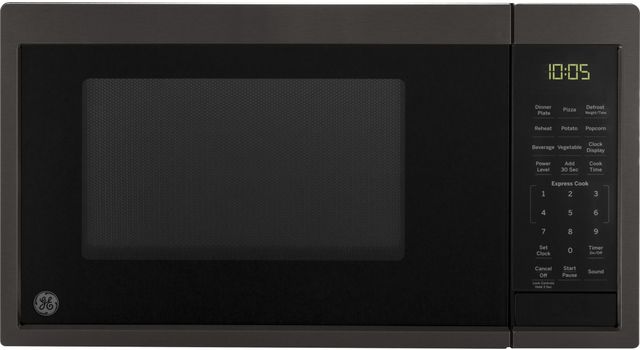 GE® 0.9 Cu. Ft. Black Stainless Steel Countertop Microwave-0