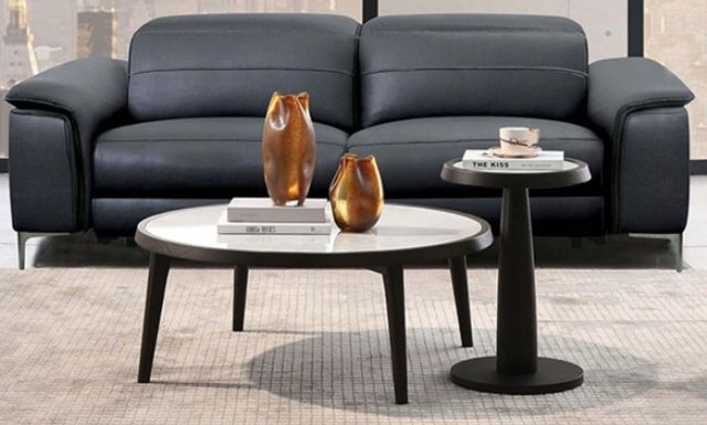 Furniture of America® Ascona Black Power Reclining Sofa-0